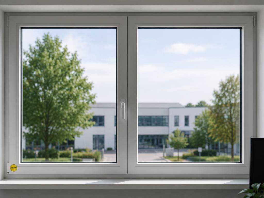 Modernes Bürofenster in einer Arbeitsstätte – für normale Fenster besteht im Arbeitsschutz in der Regel keine pauschale Prüfpflicht.