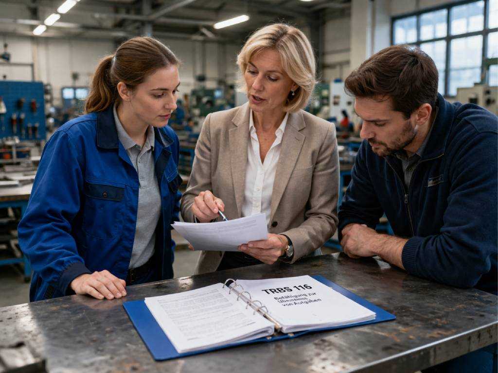 Besprechung zur TRBS 1116 und schriftlichen Beauftragung von Beschäftigten im Umgang mit Arbeitsmitteln